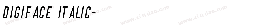 Digiface Italic字体转换